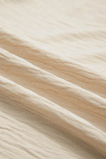 Load image into Gallery viewer, Beige Solid Color Ruffled Short Sleeve Casual Blouse - Fashion Queen - 12