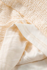 Load image into Gallery viewer, Beige Textured Deep V Neck Cutout Back Mini Dress - Fashion Queen - 9