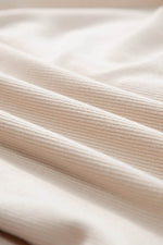 Load image into Gallery viewer, Beige V Neck Ruched Button Front French T-shirt Dress - Fashion Queen - 11