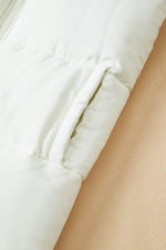 Load image into Gallery viewer, Beige Zipper Stand Neck Oversized Puffer Vest - Fashion Queen - 18