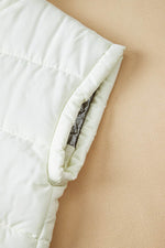 Load image into Gallery viewer, Beige Zipper Stand Neck Oversized Puffer Vest - Fashion Queen - 19