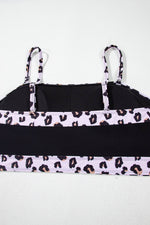 Load image into Gallery viewer, Black 2pcs Leopard Patchwork Plus Size High Waisted Swimsuit - Fashion Queen - 21