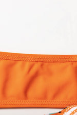 Load image into Gallery viewer, Black 3pcs Tropical Contrast Trim Halter Bikini Set with Cover up - Fashion Queen - 12