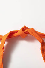 Load image into Gallery viewer, Black 3pcs Tropical Contrast Trim Halter Bikini Set with Cover up - Fashion Queen - 13