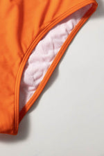 Load image into Gallery viewer, Black 3pcs Tropical Contrast Trim Halter Bikini Set with Cover up - Fashion Queen - 15