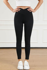 Load image into Gallery viewer, Black Arched Waist Seamless Active Leggings - Fashion Queen - 14