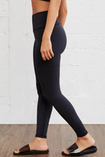 Load image into Gallery viewer, Black Arched Waist Seamless Active Leggings - Fashion Queen - 3