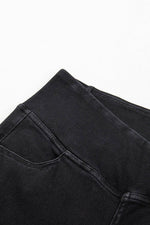 Load image into Gallery viewer, Black Arched Waist Stretchy Slim Fit Jeggings - Fashion Queen - 16