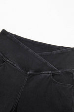 Load image into Gallery viewer, Black Arched Waist Stretchy Slim Fit Jeggings - Fashion Queen - 17