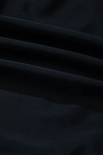 Load image into Gallery viewer, Black Asymmetric Ruffle Shoulder Pleated One Piece Swimsuit - Fashion Queen - 17