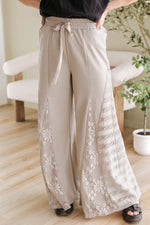 Load image into Gallery viewer, Black Boho Lace Patchwork Wide Leg High Waist Pants - Fashion Queen - 15