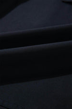 Load image into Gallery viewer, Black Button Up Tie Waist Puff Sleeve Mini Dress - Fashion Queen - 10