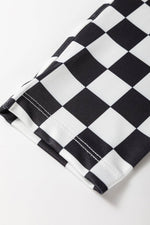 Load image into Gallery viewer, Black Checkered Pattern High Waist Skinny Leggings - Fashion Queen - 10