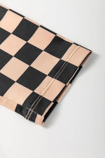 Load image into Gallery viewer, Black Checkered Pattern High Waist Skinny Leggings - Fashion Queen - 16