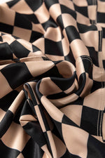 Load image into Gallery viewer, Black Checkered Pattern High Waist Skinny Leggings - Fashion Queen - 17