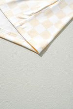 Load image into Gallery viewer, Black Checkered Print Long Sleeve Top and Pants Lounge Set - Fashion Queen - 25