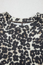 Load image into Gallery viewer, Black Cheetah Printed Casual Tee and Shorts Lounge Set - Fashion Queen - 11