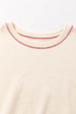 Load image into Gallery viewer, Black Contrast Stitching Split Baggy Sweatshirt - Fashion Queen - 28