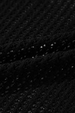 Load image into Gallery viewer, Black Crochet Hollow Out Open Front Cardigan - Fashion Queen - 9
