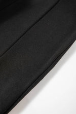 Load image into Gallery viewer, Black Crossed Waist Seamed Leg Thermal Leggings - Fashion Queen - 16