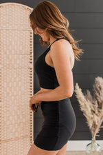 Load image into Gallery viewer, Black Crossover Bikini Tank and Skort Swimwear - Fashion Queen - 13