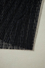 Load image into Gallery viewer, Black Dotty Lace Sheer Mock Neck Long Sleeve Blouse - Fashion Queen - 10