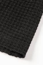 Load image into Gallery viewer, Black Draped Open Back Textured Tee - Fashion Queen - 8