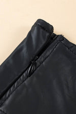 Load image into Gallery viewer, Black Faux Leather Skinny Leggings - Fashion Queen - 11