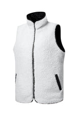 Load image into Gallery viewer, Black Fleece Lined Quilted Zip up Vest Coat - Fashion Queen -  17