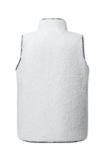 Load image into Gallery viewer, Black Fleece Lined Quilted Zip up Vest Coat - Fashion Queen -  18