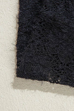 Load image into Gallery viewer, Black Floral Lace High Neck Long Sleeve Top - Fashion Queen - 13