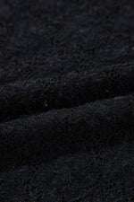 Load image into Gallery viewer, Black Floral Lace High Neck Long Sleeve Top - Fashion Queen - 15