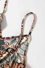 Load image into Gallery viewer, Black Floral Print Belted Sleeveless Wide Leg Jumpsuit - Fashion Queen - 23