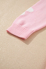 Load image into Gallery viewer, Black Floral Print Knitted Open Front Loose Cardigan - Fashion Queen - 30