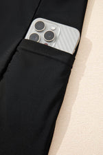 Load image into Gallery viewer, Black Floral Print Twisted Hollowed Back Swim Dress - Fashion Queen - 19