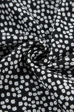 Load image into Gallery viewer, Black Floral Printed Long Sleeve Square Neck Midi Dress - Fashion Queen - 15