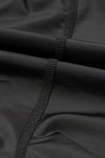 Load image into Gallery viewer, Black High Waisted Drawstring 2-in-1 Side Pocket Color Block Bikini Shorts - Fashion Queen - 22