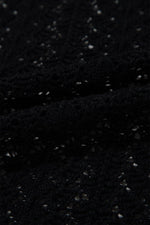 Load image into Gallery viewer, Black Hollow Out Knit Drop Shoulder Open Front Cardigan - Fashion Queen - 13