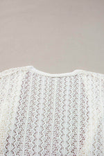 Load image into Gallery viewer, Black Hollow Out Knit Drop Shoulder Open Front Cardigan - Fashion Queen - 18