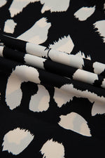 Load image into Gallery viewer, Black Leopard Print U Neck Sleeveless High Waist Dress - Fashion Queen - 14