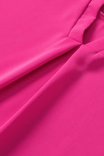 Load image into Gallery viewer, Black Notched Neck Ruffle Sleeve Blouse - Fashion Queen - 24