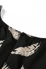 Load image into Gallery viewer, Black Pattern Print Off Shoulder Slit Bodycon Midi Dress - Fashion Queen - 12