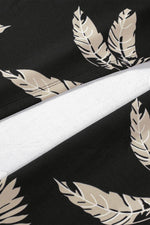 Load image into Gallery viewer, Black Pattern Print Off Shoulder Slit Bodycon Midi Dress - Fashion Queen - 15