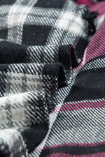 Load image into Gallery viewer, Black Plaid Colorblock Loose Shacket - Fashion Queen - 6