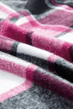 Load image into Gallery viewer, Black Plaid Colorblock Loose Shacket - Fashion Queen - 7