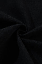 Load image into Gallery viewer, Black Plaid Sleeve Frayed Hem Hooded Denim Jacket - Fashion Queen - 21