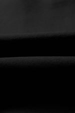 Load image into Gallery viewer, Black Plain Half Zip V Neck Ribbed Edge Loose Tracksuit - Fashion Queen -  12