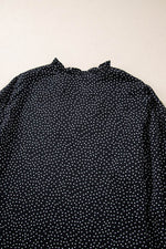 Load image into Gallery viewer, Black Plus Size Leopard Print Notch V Neck Blouse - Fashion Queen - 11