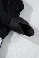 Load image into Gallery viewer, Black Plus Size Printed Square Neck Drawstring Ruffled Tankini Set - Fashion Queen - 21