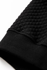 Load image into Gallery viewer, Black Quilted Side Pockets Zipper Hooded Jacket - Fashion Queen - 10